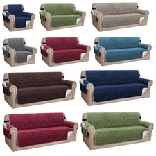 Copridivano Trapuntato Spessore Velluto Peluche per 1/2/3/4 Cuscino Copridivano Antiscivolo