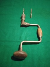 ANTICO VECCHIO TRAPANO A MANO MANOVELLA GIRABACCHINO FUNZIONANTE VINTAGE. 