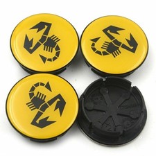 4x 50mm Fiat Abarth Giallo