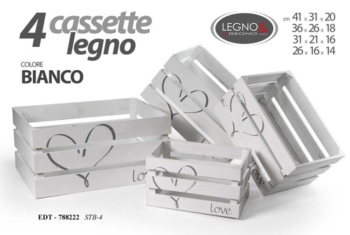 Cassette contenitore legno - cassette,