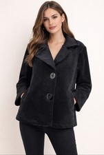 Giacca donna caban velluto