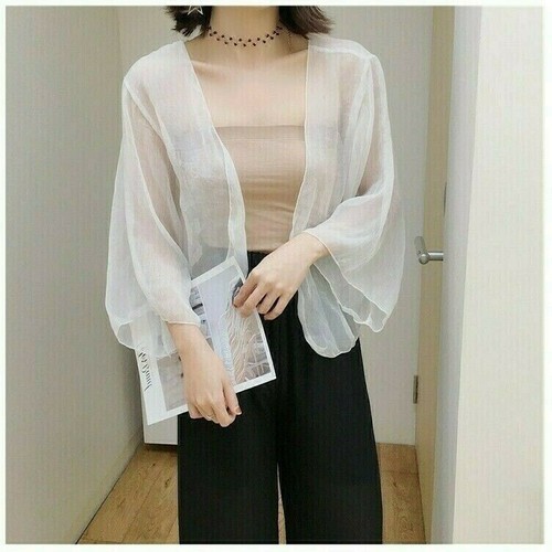 Donna velo chiffon cardigan - velo,