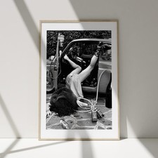 Poster vintage alcol carrello