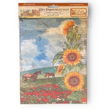 6 carte di riso A4 Sunflower