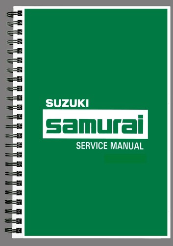 Suzuki samurai workshop manual - suzuki,