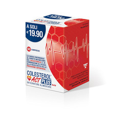 Colesterol ACT plus Forte 60 Compresse - Integratore Alimentare Metabolismo Cole