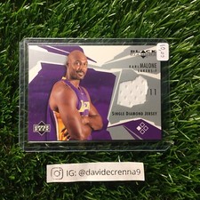 Karl Malone 2003 Upper Deck #BD-KM Jersey Patch Single Black Diamond