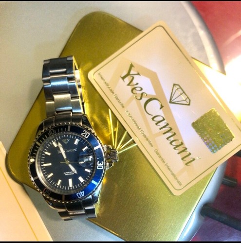 Orologio yves camani blu data - yves,