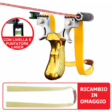 Fionda Laser professionale con livella caccia pesca sport oro con ricambio