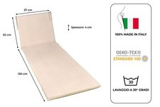 CUSCINO LETTINO PRENDISOLE MARE  LUNG cm.52+130 LARG 57 H 4 LINO
