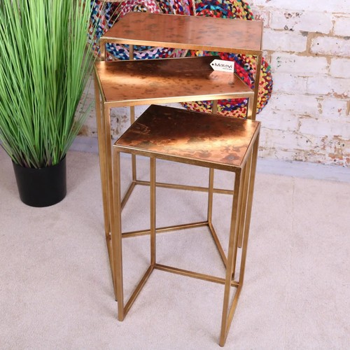 Itawa tall nest tables gold - nest,