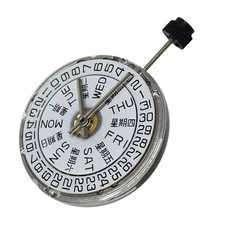 1Pc White Day/Date@3 Automatic