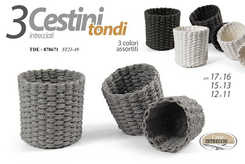 Cesti contenitori corda - 3,
