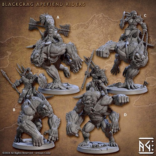 Blackcrag orcs apefiend riders - apefiend,
