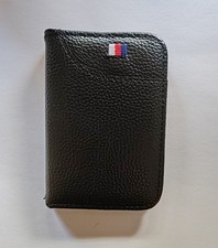 Portafoglio Uomo in Vera Pelle Nero – Elegante Porta Documenti Compatto, Nuovo