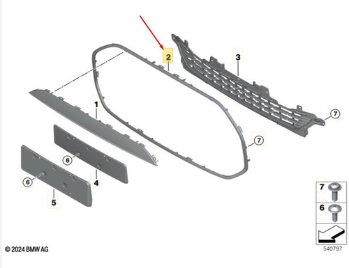 Telaio griglia anteriore mini - griglia,
