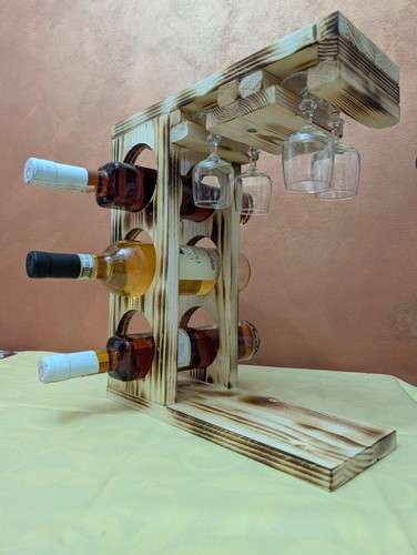 Portabottiglie vino legno - portabottiglie,