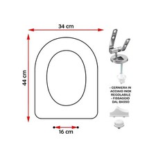 SEDILE COPRIWATER COMPATIBILE CESAME SINTESI CHAMPAGNE
