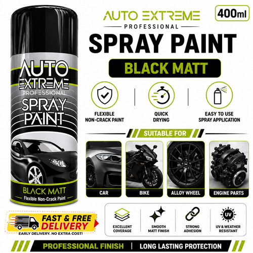 Vernice spray nero opaco 400ml - vernice,