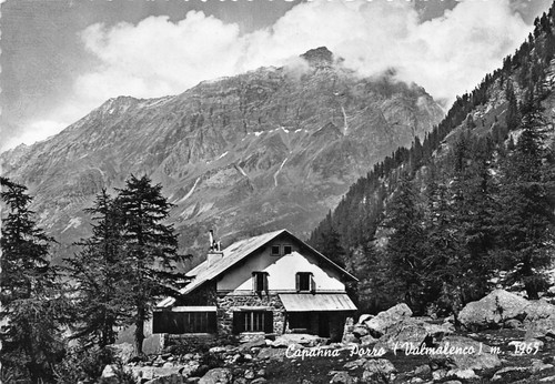 Cartolina postcard capanna - -,