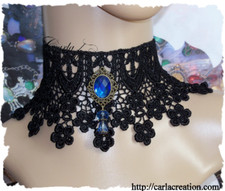 Collier Médiévale/Cabochon /