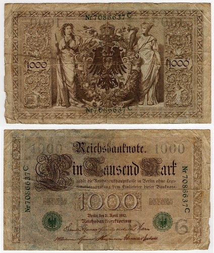 Banconota germania 1000 - banconota,