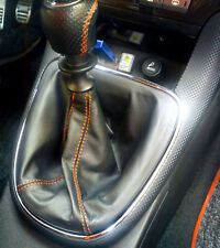 FIAT NUOVA BRAVO  CUFFIA CAMBIO IN VERA PELLE NERA 100%