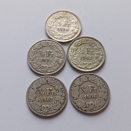 Silver coins monete svizzera - coins,