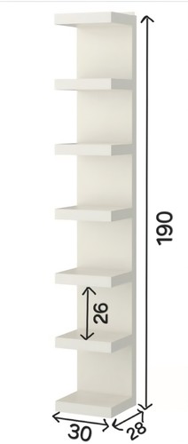 Scaffale parete bianco - scaffale, da