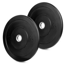 Dischi per manubri Olympia 50 mm Bumper Plates set di 2 pesi per bilanciere