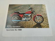 Harley Davidson Sporster XL 1000 de 1979 Prospectus Catalogue Brochure Moto