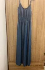 vestito jeans lungo abito denim in lyocell tg S/M