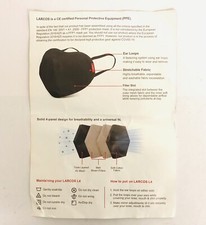 Larcos L4 Maschera Viso (3pz) Verde Neon, Arancione, Rosso e Nero.