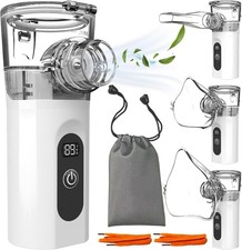 Aerosol Portatile Silenzioso, Ultrasuoni Macchina Aerosol Adulti e Bambini