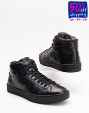 Sneakers alte SANTONI in pelle prezzo consigliato 700 € US5,5 UK2,5 EU35,5 modello coccodrillo