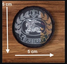 Logo Toppa Burberry con tessuto a ricamo Dimensioni 5x5 cm