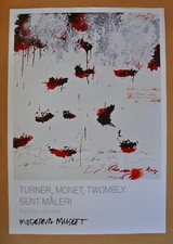 Cy Twombly, raro poster mostra originale, astrazione, Petali Fiori, ULTIMO  