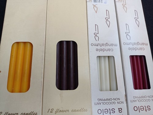 Candele stelo pz gialle - 12,