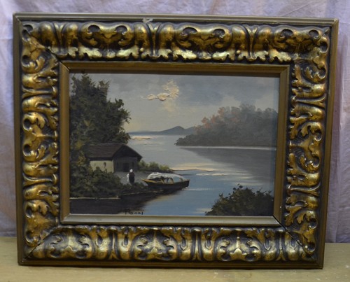 Vecchio quadro dipinto - dipinto, su