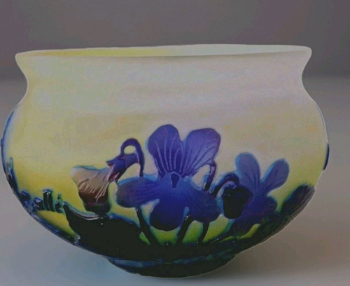Vase émile galle - vase, multicouche