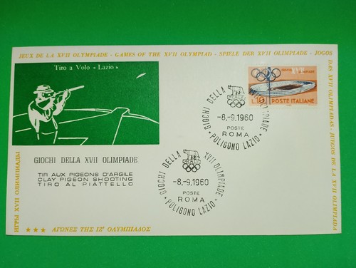 Fdc olimpiadi roma 1960 tiro - fdc, a