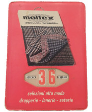 MOLTEX FABBRICA ALTA MODA  LANERIA E SETERIA CALENDARIO PERPETUO VINTAGE 60's