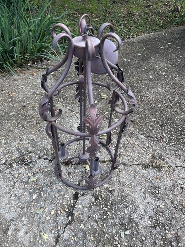 Candelabro lampadario ferro