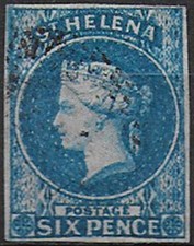 1856 St Helena Vittoria 6d