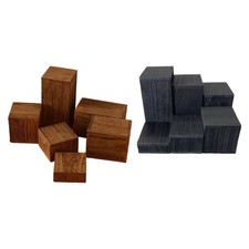 6 supporti quadrati in legno