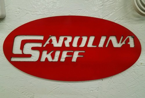 Insegna carolina skiff metallo - insegna,