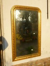 Specchiera Luigi Filippo dorata a Foglia oro 800 Specchio ORIGINALE 138x84 n36