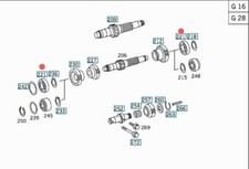 MERCEDES UNIMOG CUSCINETTO