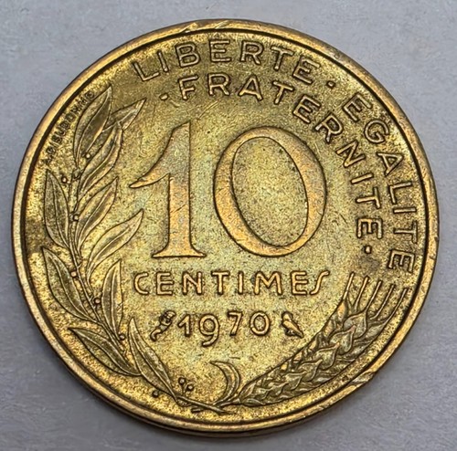 1970 francia dieci centimes - 10,