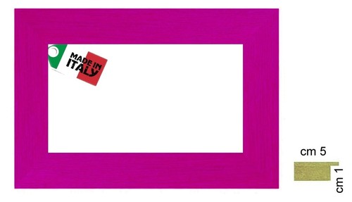 Cornice fuxia opaca legno - fuxia,